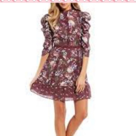 𝅺coco & Jaimeson Rise Of Romance Puff Sleeve Dress - Picture 1 of 12